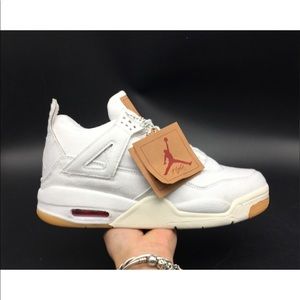 Jordan 4 retro Levi’s white